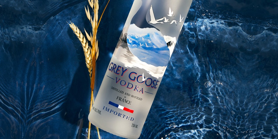 Grey Goose vodka bottle